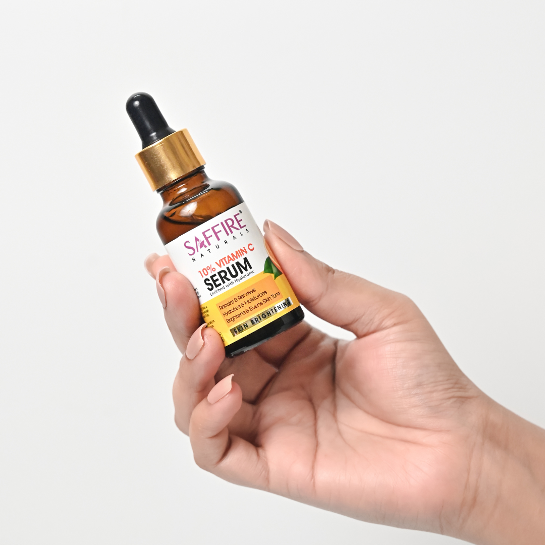 Safffire Naturals Vitamin C Day Bright Cream With Spf 30 Pa++ & 10% Vitamin C Serum