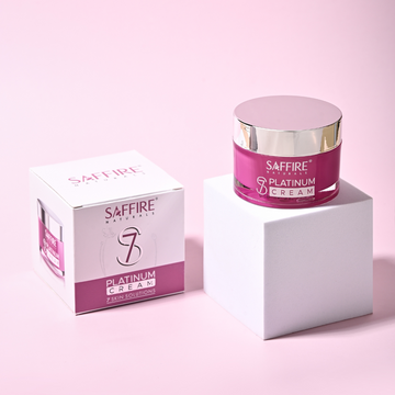 Saffire S7 Platinum Cream |7 skin solutions |WhiteGlow Light Moisturizer |Sun Protection & Glowing Skin |For all skin Types (45g)