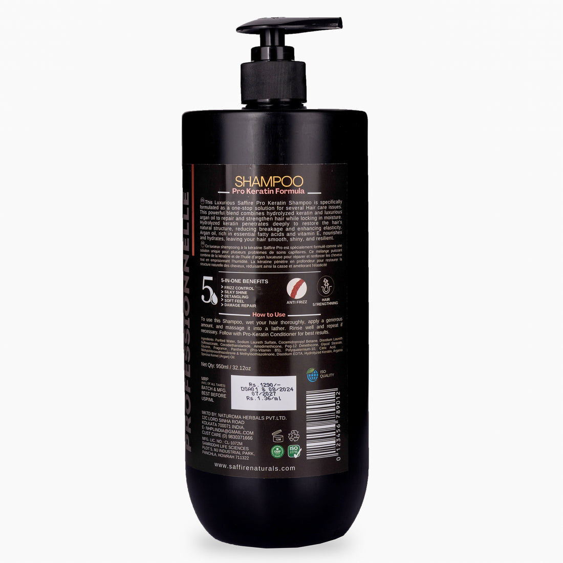 Saffire Professional Pro-Keratin Shampoo (950ml)