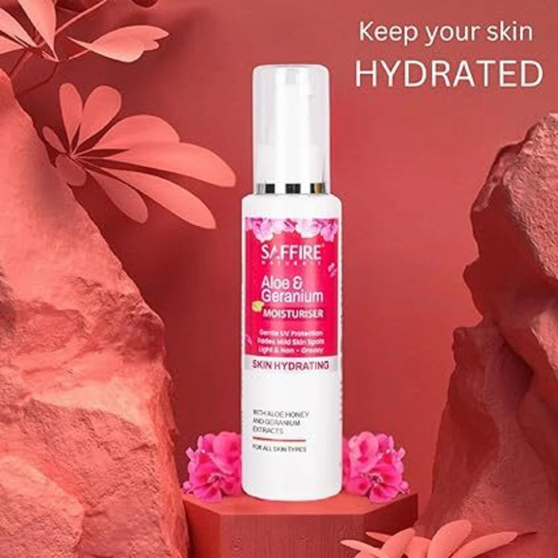 Saffire Aloe Geranium Skin Hydrating Moisturizer I Nourishment For All Skin Types I  (100ml)