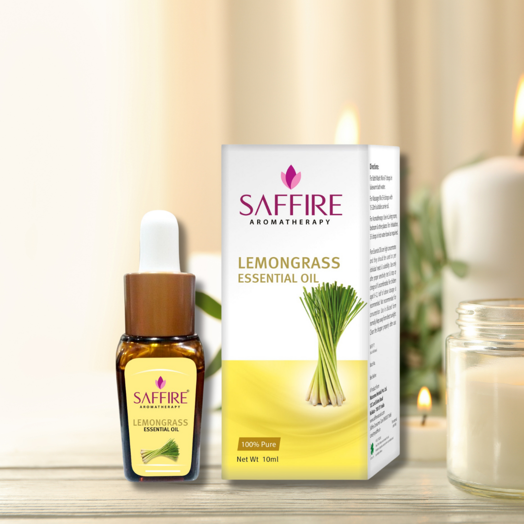 Saffire Naturals Aromatherapy Lemongrass Oil 10ml