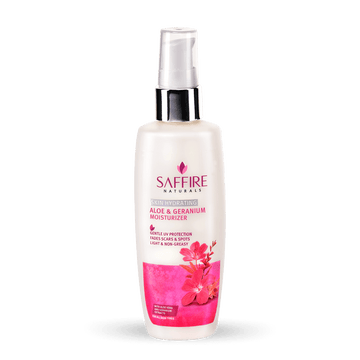 Saffire Naturals Aloe Geranium Skin Hydrating Moisturizer | Nourishment For All 100ml