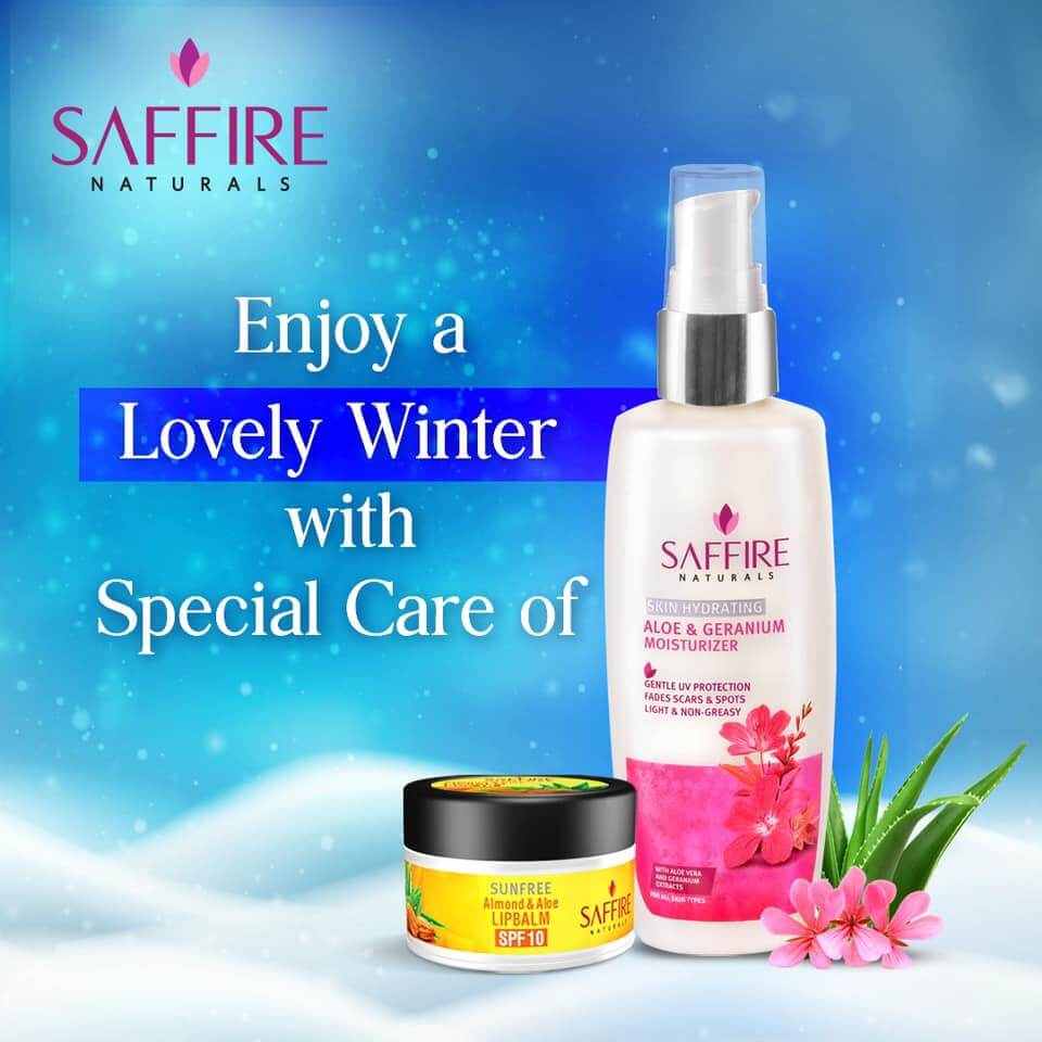 Saffire Naturals Aloe Geranium Skin Hydrating Moisturizer | Nourishment For All 100ml