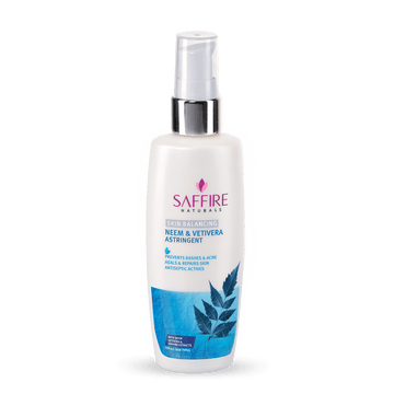 Saffire Naturals Neem Vetivera Skin Balancing Astringent| For Acne & Problem Free Skin 100ml