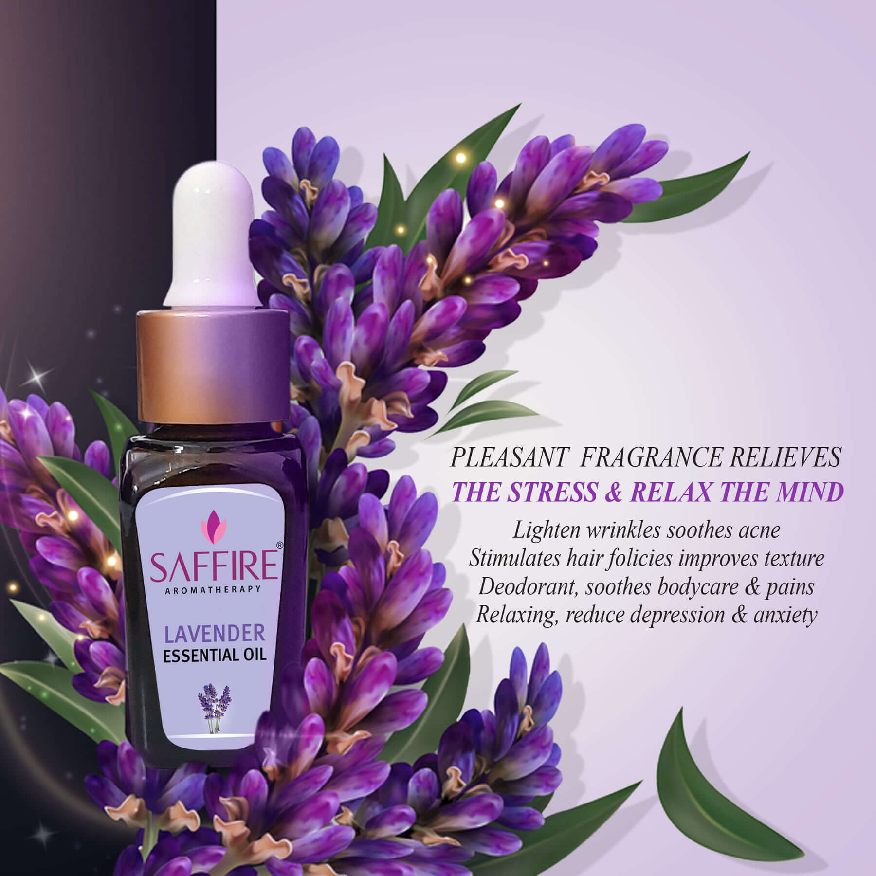 Saffire Naturals Lavender Essential Oil 10ml